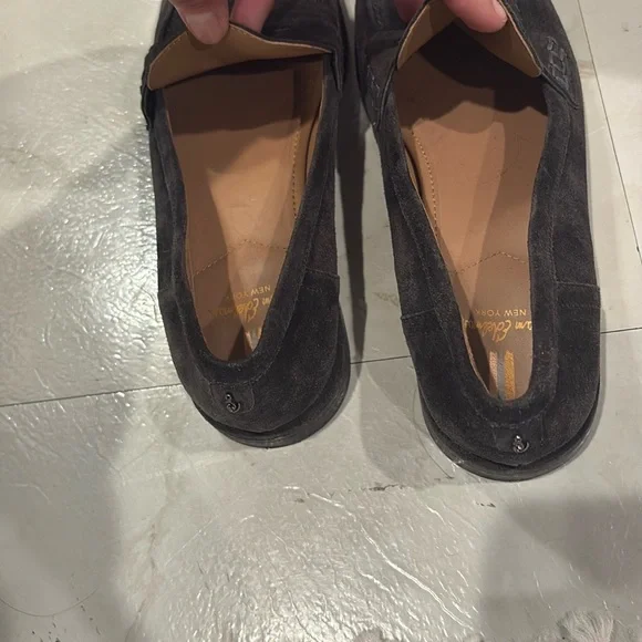 Sam Edelman Navy Sueded Leather Loafers - Picture 4 of 5